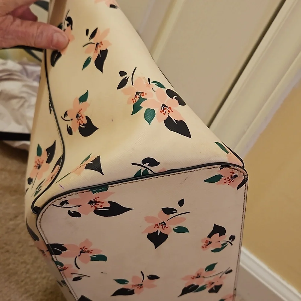 Kate Spade Floral Tote Bag - Cream and Black - Picture 5 of 16